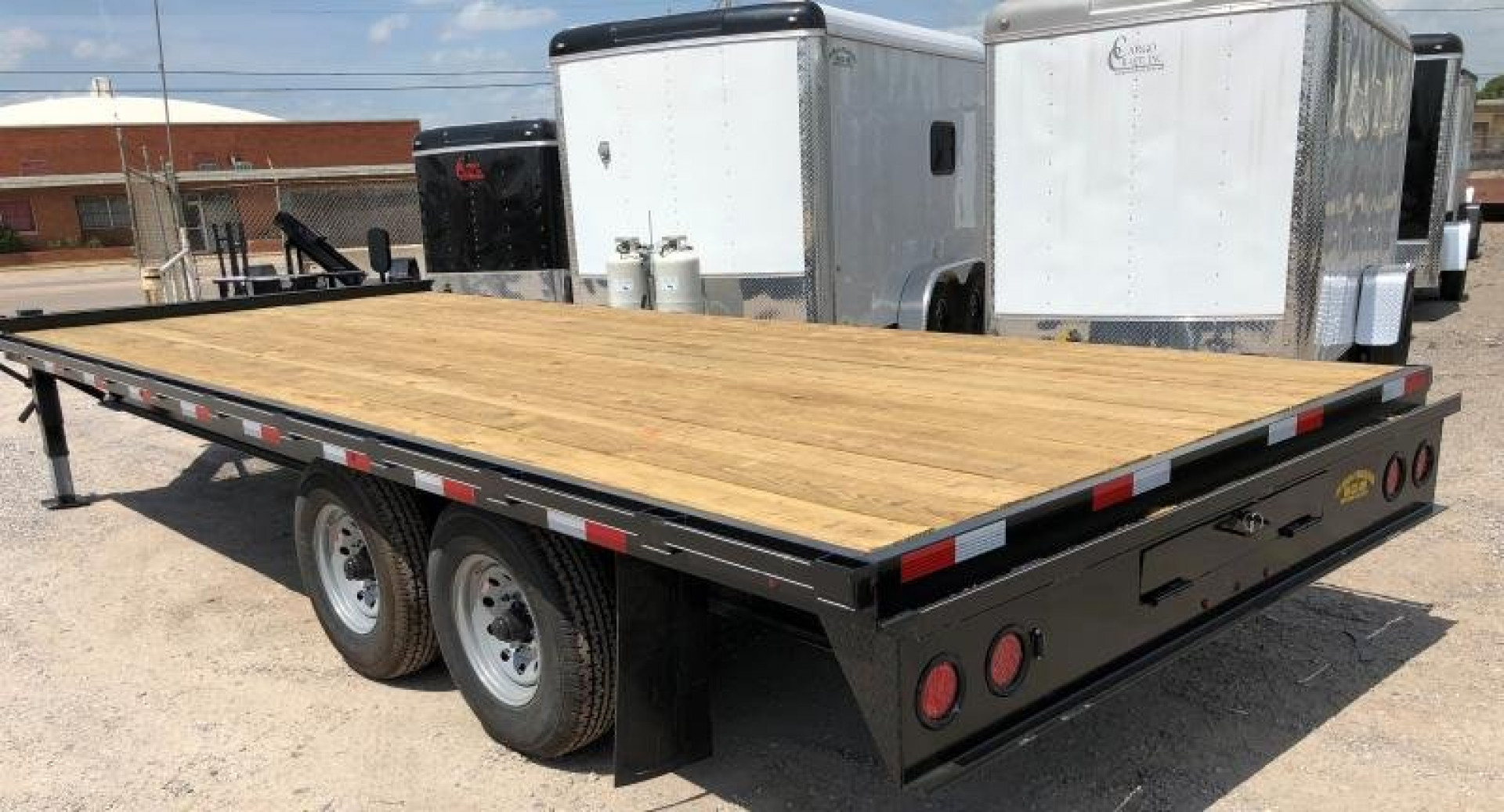 New 2025 Road Boss 102" X 20' Bumperpull Flatbed Deck Over Deckover Trailer