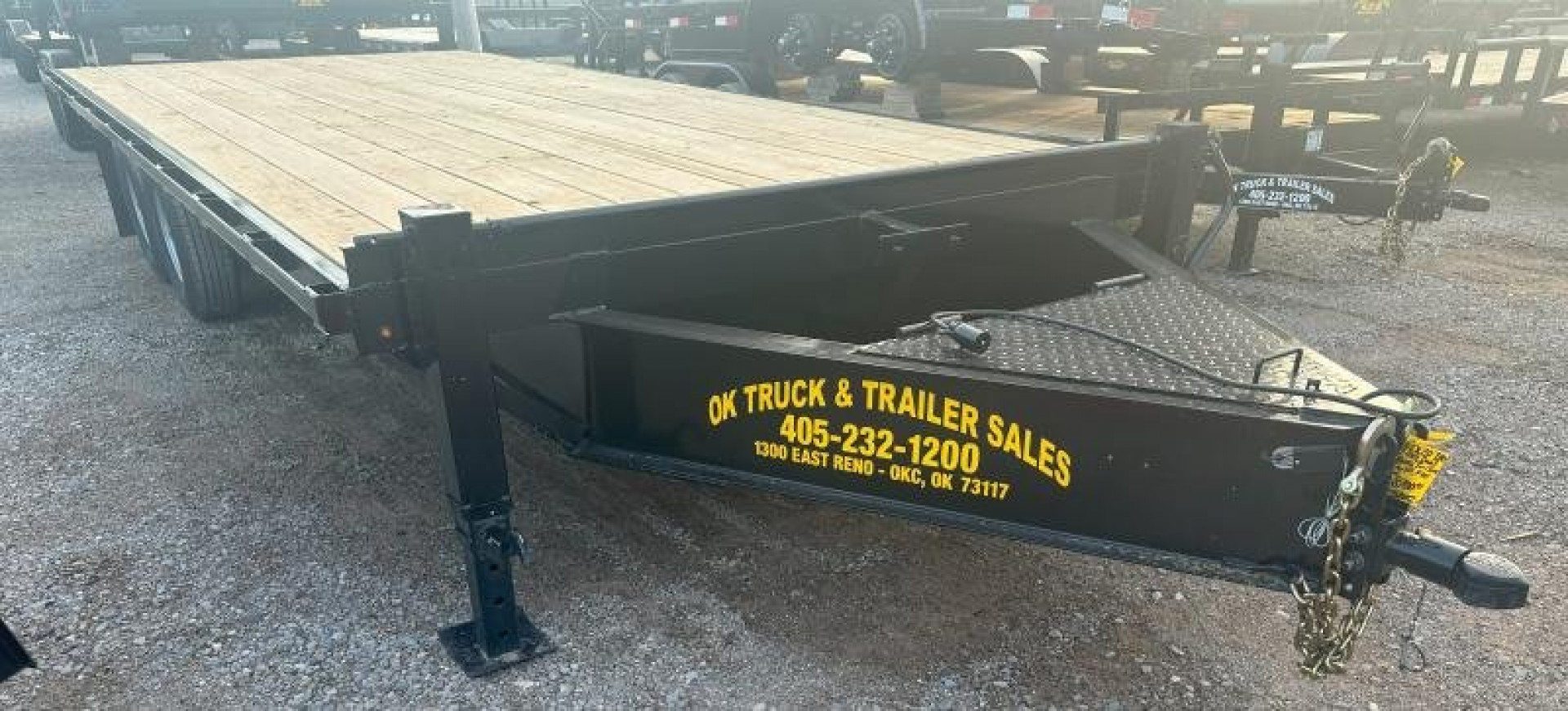New 2025 Road Boss 102" X 20' Bumperpull Flatbed Deck Over Deckover Trailer