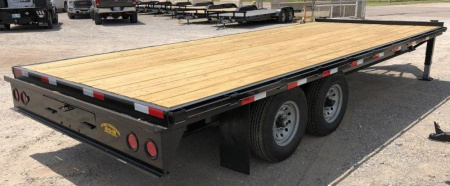 New 2025 Road Boss 102" X 20' Bumperpull Flatbed Deck Over Deckover Trailer