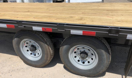 New 2025 Road Boss 102" X 20' Bumperpull Flatbed Deck Over Deckover Trailer