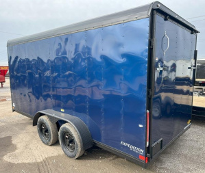 New 2025 Cargo Craft 7' x 16' x 7' Expedition Extreme Ramp Indigo Blue Cargo / Enclosed Trailer