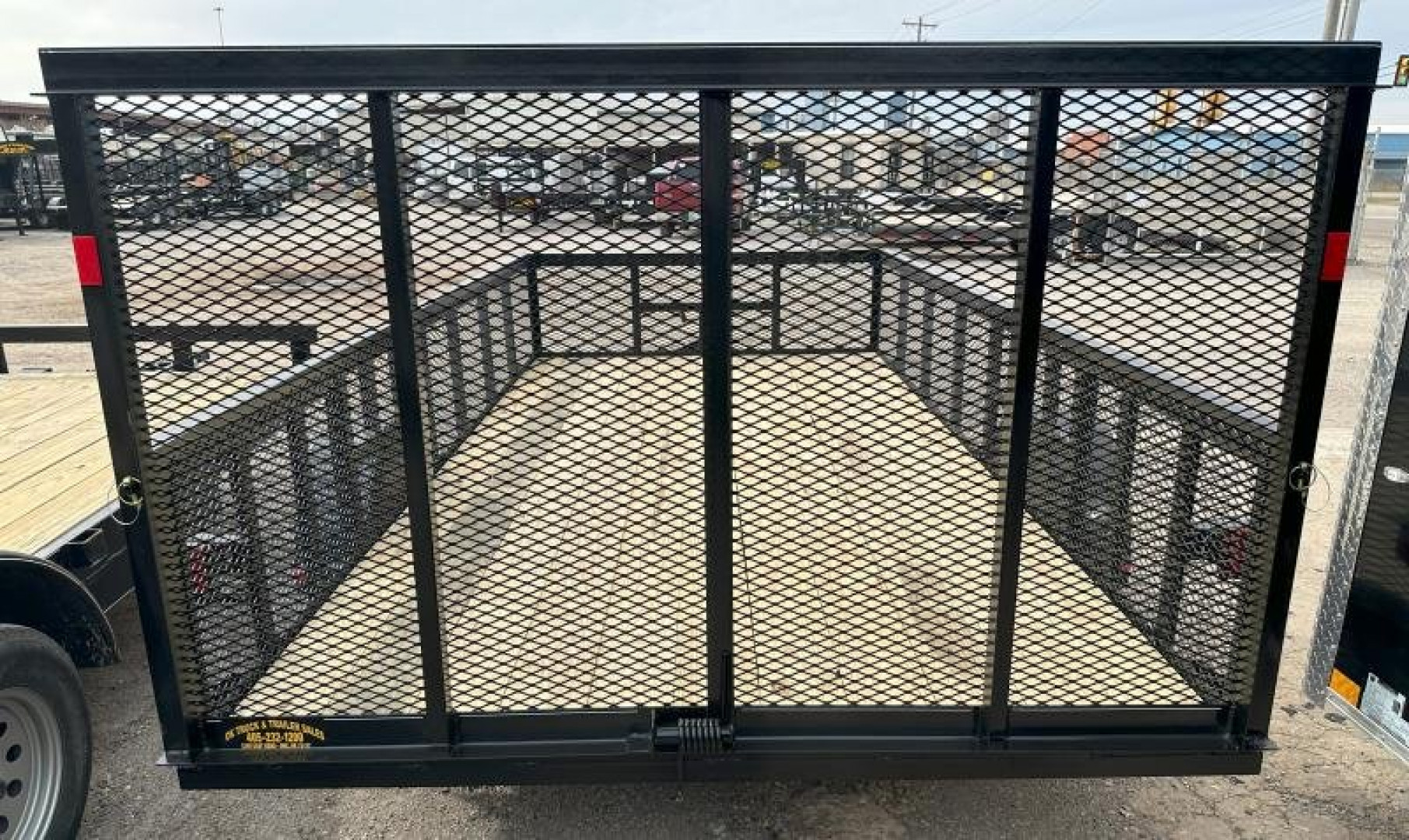 New 2025 Road Boss 83" x 14' Single Axle 2' Mesh sides & 4' gate Utility Trailer