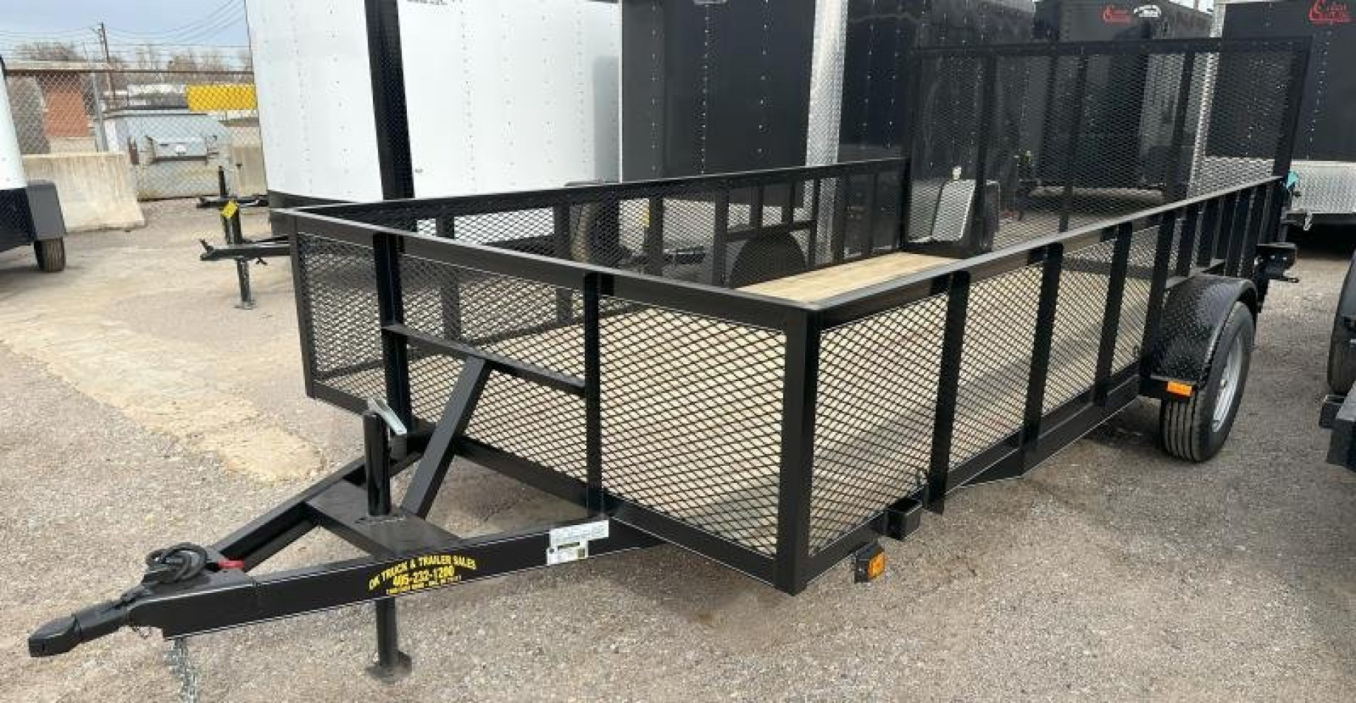 New 2025 Road Boss 83" x 14' Single Axle 2' Mesh sides & 4' gate Utility Trailer