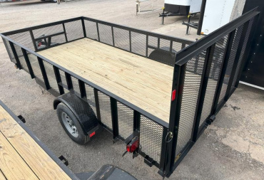 New 2025 Road Boss 83" x 14' Single Axle 2' Mesh sides & 4' gate Utility Trailer