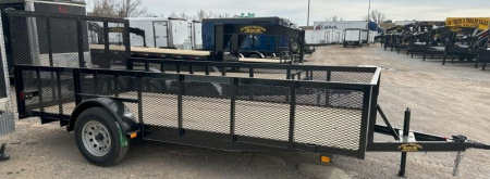 New 2025 Road Boss 83" x 14' Single Axle 2' Mesh sides & 4' gate Utility Trailer