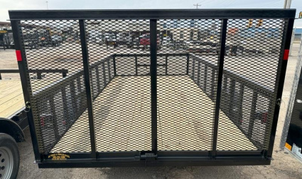 New 2025 Road Boss 83" x 14' Single Axle 2' Mesh sides & 4' gate Utility Trailer