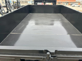 New 2025 Road Boss 102" x 14' Tandem Axle Gooseneck with 2' sides Dump Trailer