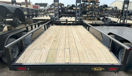New 2025 Road Boss 83"x16' Heavy Duty Pipe Top Utility Equipment Trailer