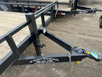 New 2025 Road Boss 83"x16' Heavy Duty Pipe Top Utility Equipment Trailer