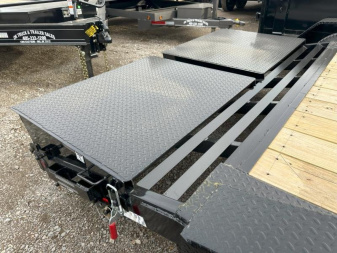 New 2025 East Texas 102x20 Drive over fenders with mini macho dove Equipment Trailer