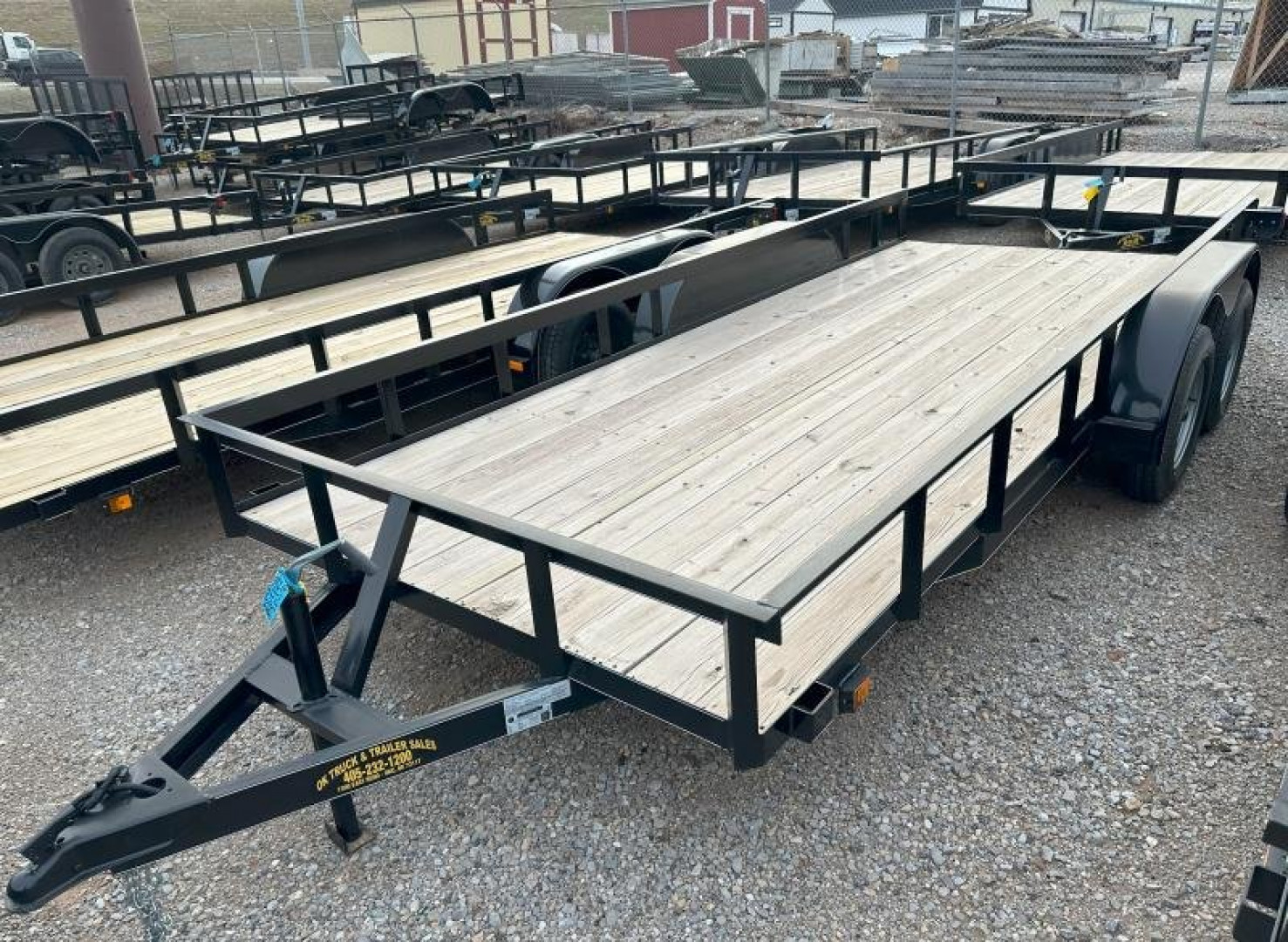 New 2025 Road Boss 77x16 Bumperpull basic Utility Trailer