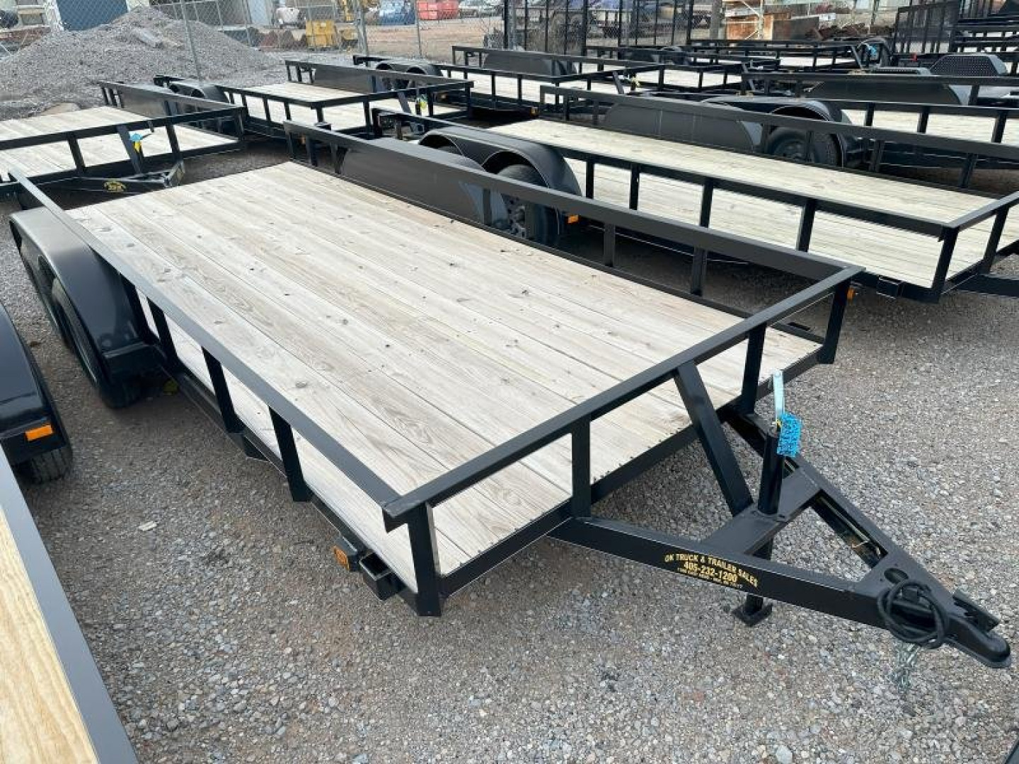 New 2025 Road Boss 77x16 Bumperpull basic Utility Trailer