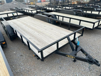 New 2025 Road Boss 77x16 Bumperpull basic Utility Trailer