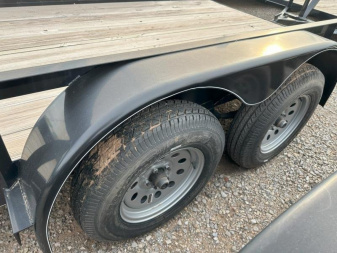 New 2025 Road Boss 77x16 Bumperpull basic Utility Trailer