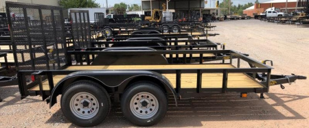 New 2025 Road Boss 83x12 Tandem Axle Utility Trailer