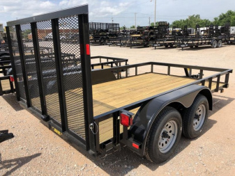 New 2025 Road Boss 83x12 Tandem Axle Utility Trailer