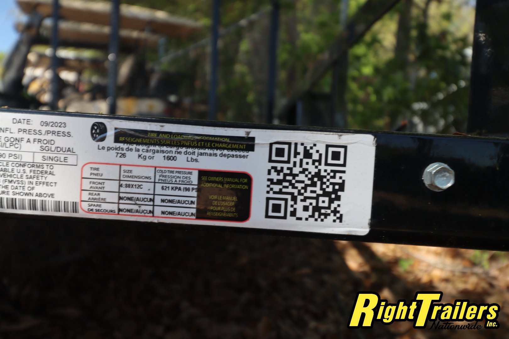 Used 2024 5X8 Carry-On Utility Trailer