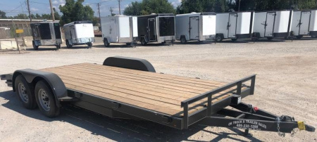 New 2024 Road Boss 83 x18' 3500# Wood Floor Car Hauler