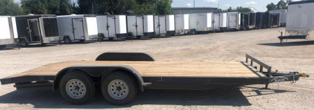 New 2024 Road Boss 83"x18' 3500# Wood Floor Car Hauler