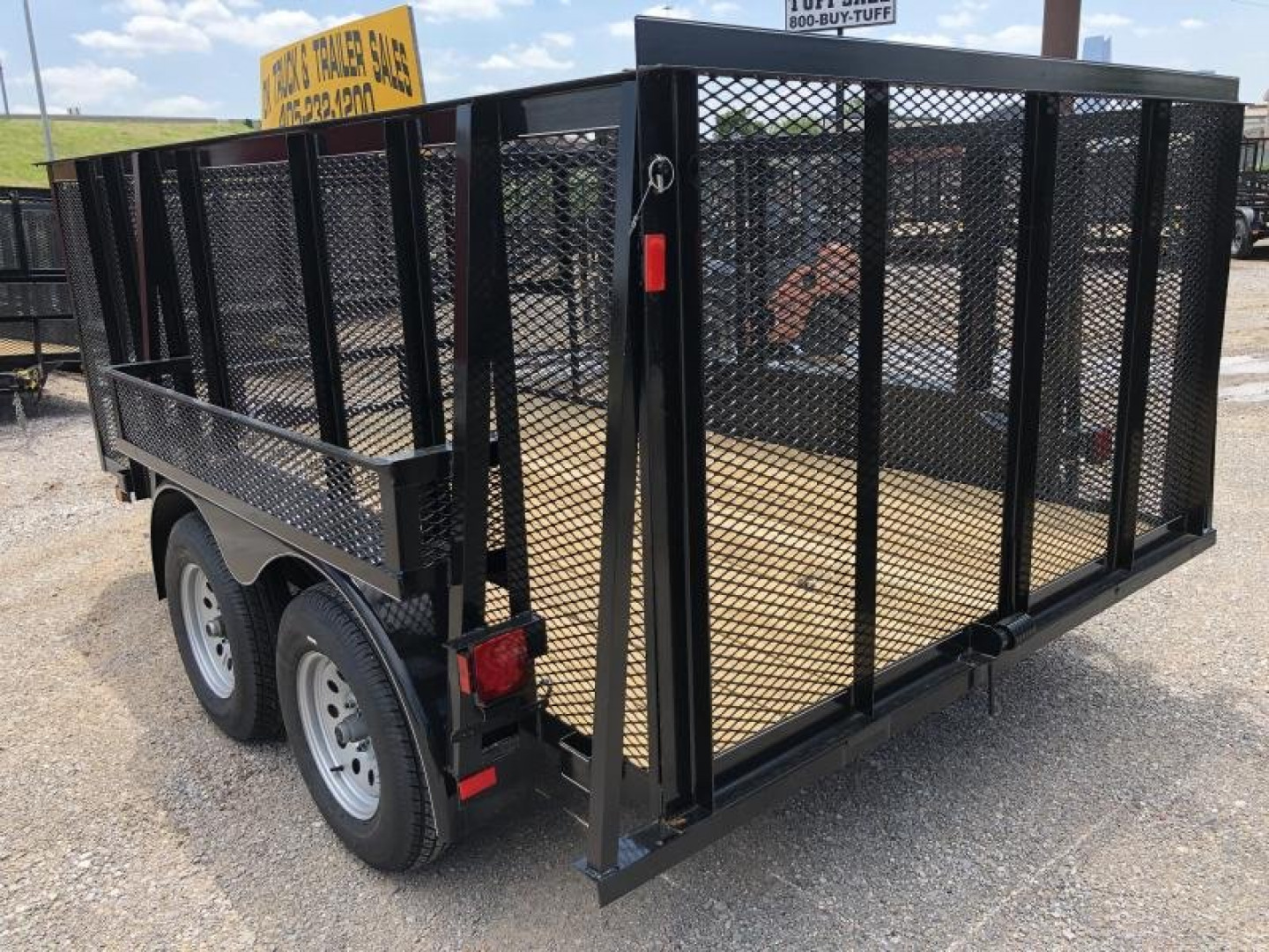 New 2025 Road Boss 83"x12' Tandem Axle Landscape 4' Sides Landscape Trailer