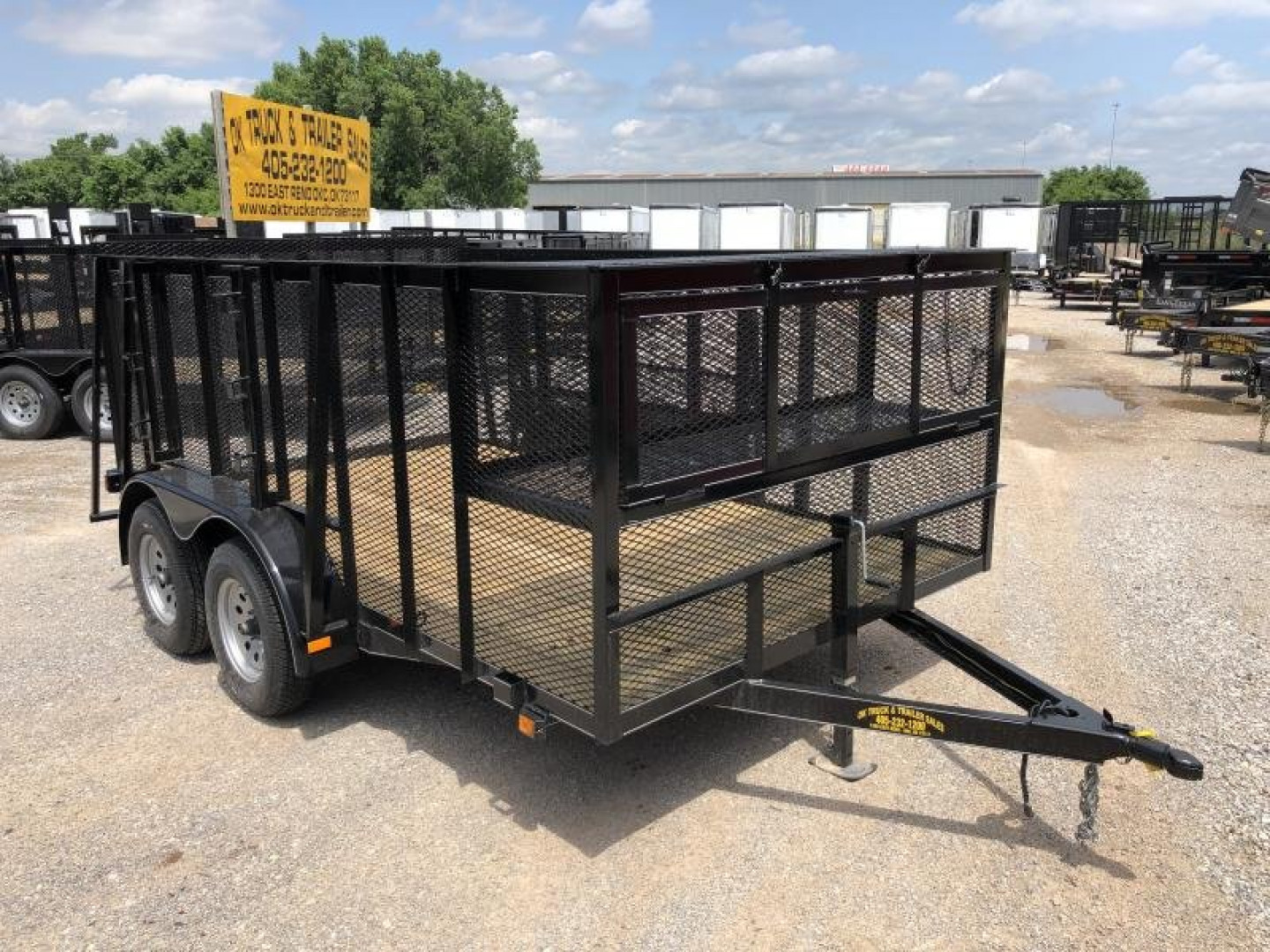 New 2025 Road Boss 83"x12' Tandem Axle Landscape 4' Sides Landscape Trailer