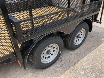New 2025 Road Boss 83"x12' Tandem Axle Landscape 4' Sides Landscape Trailer