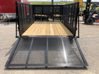 New 2025 Road Boss 83"x12' Tandem Axle Landscape 4' Sides Landscape Trailer