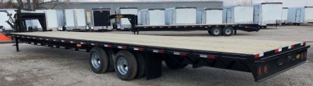 New 2025 Road Boss 40' Tandem Dual Gooseneck Flatbed Trailer