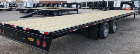 New 2025 Road Boss 40' Tandem Dual Gooseneck Flatbed Trailer