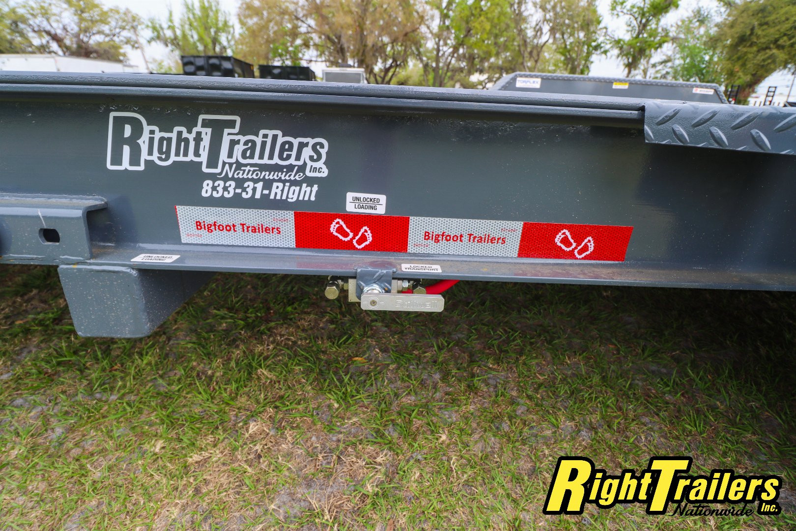 New 2025 7X24 Bigfoot EQUIPMENT TRAILER Tilt Trailer