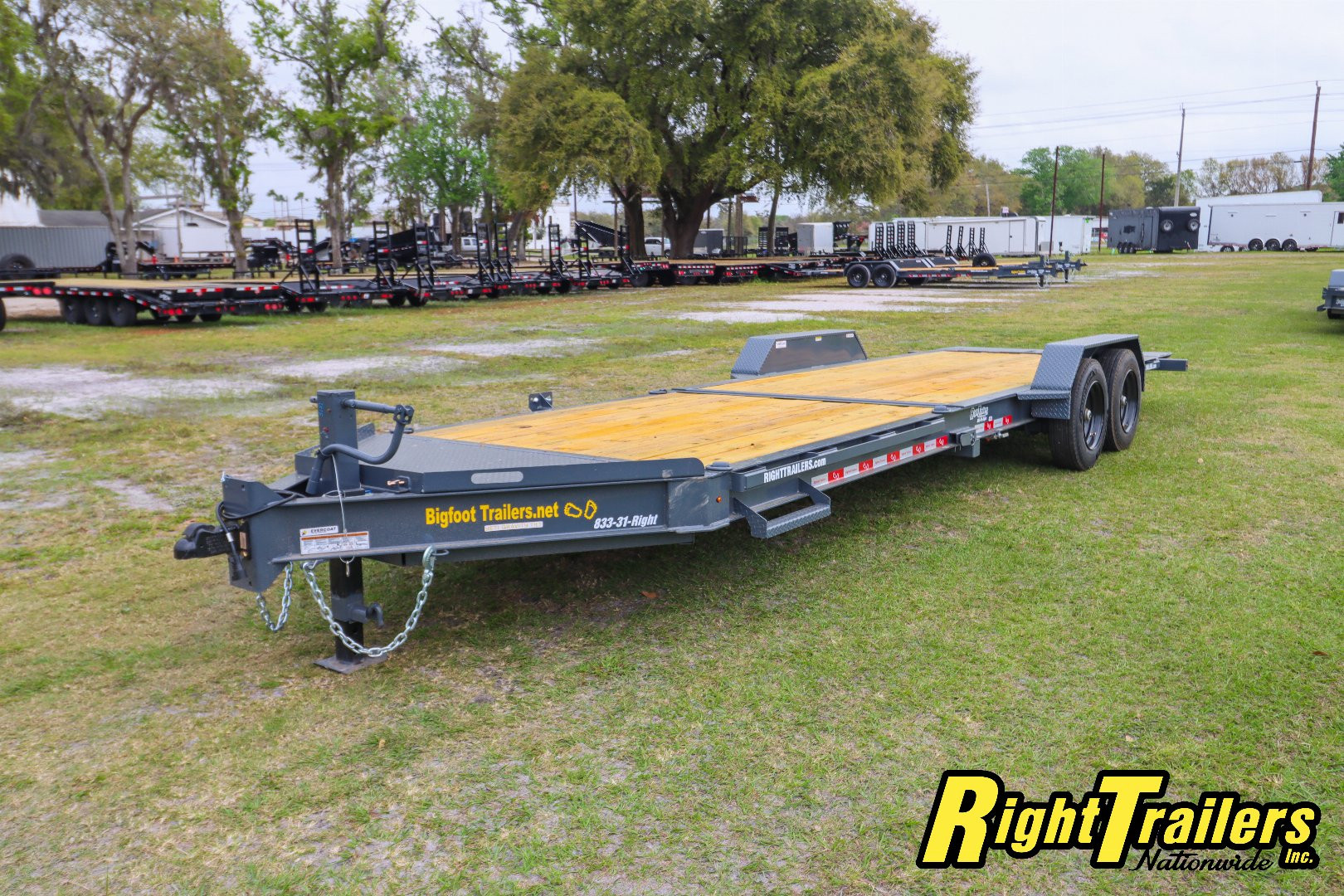 New 2025 7X24 Bigfoot EQUIPMENT TRAILER Tilt Trailer