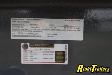 New 2025 7X24 Bigfoot EQUIPMENT TRAILER Tilt Trailer