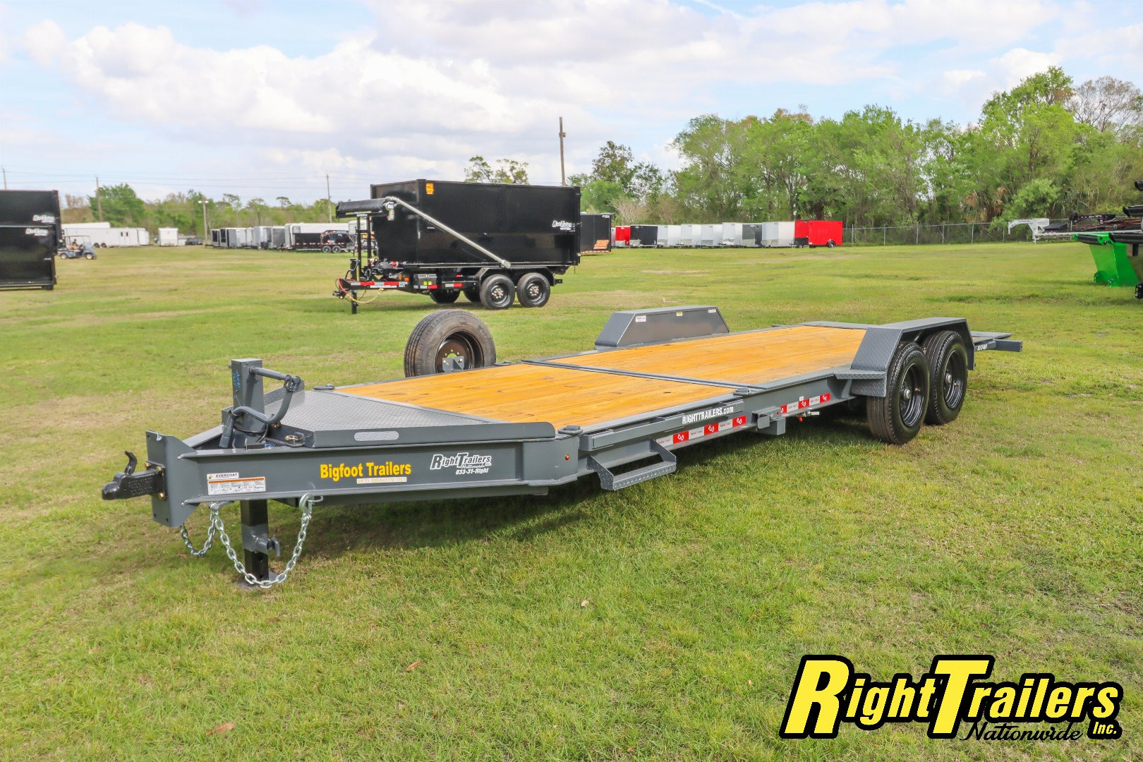 New 2025 7X22 Bigfoot EQUIPMENT TRAILER Tilt Trailer