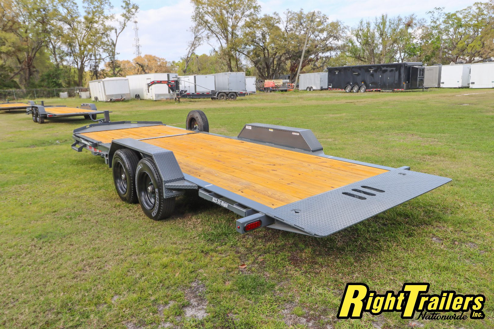 New 2025 7X22 Bigfoot EQUIPMENT TRAILER Tilt Trailer