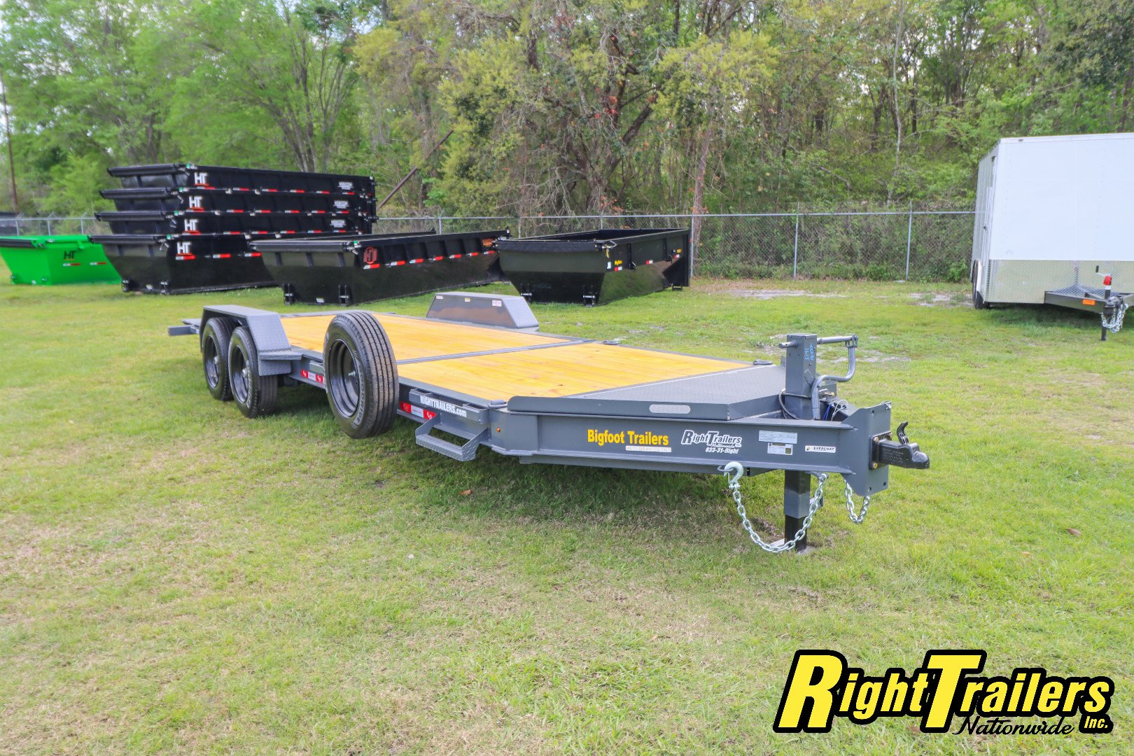 New 2025 7X22 Bigfoot EQUIPMENT TRAILER Tilt Trailer