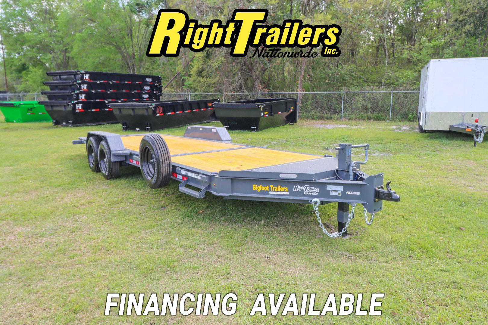 New 2025 7X22 Bigfoot EQUIPMENT TRAILER Tilt Trailer
