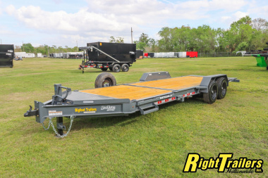 New 2025 7X22 Bigfoot EQUIPMENT TRAILER Tilt Trailer