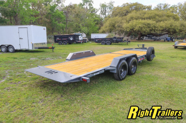 New 2025 7X22 Bigfoot EQUIPMENT TRAILER Tilt Trailer