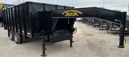 New 2025 Road Boss 102x16' Tandem Dual Gooseneck Dump Trailer