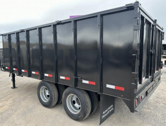 New 2025 Road Boss 102x16' Tandem Dual Gooseneck Dump Trailer