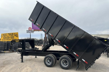 New 2025 Road Boss 102x16' Tandem Dual Gooseneck Dump Trailer
