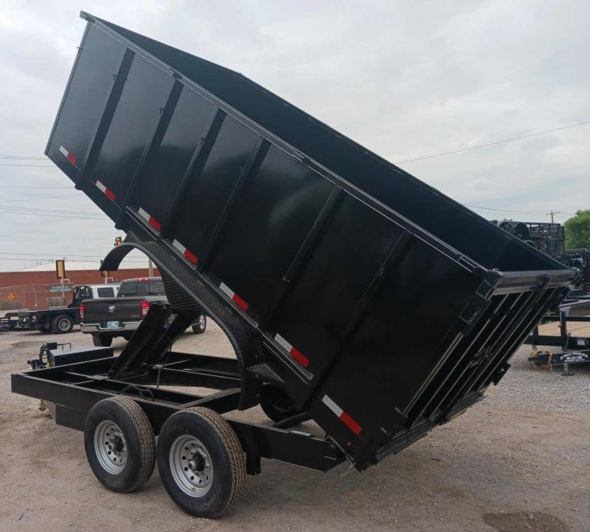 New 2025 Road Boss 83x14 Bumper Pull Dump Trailer " Roofers Special "