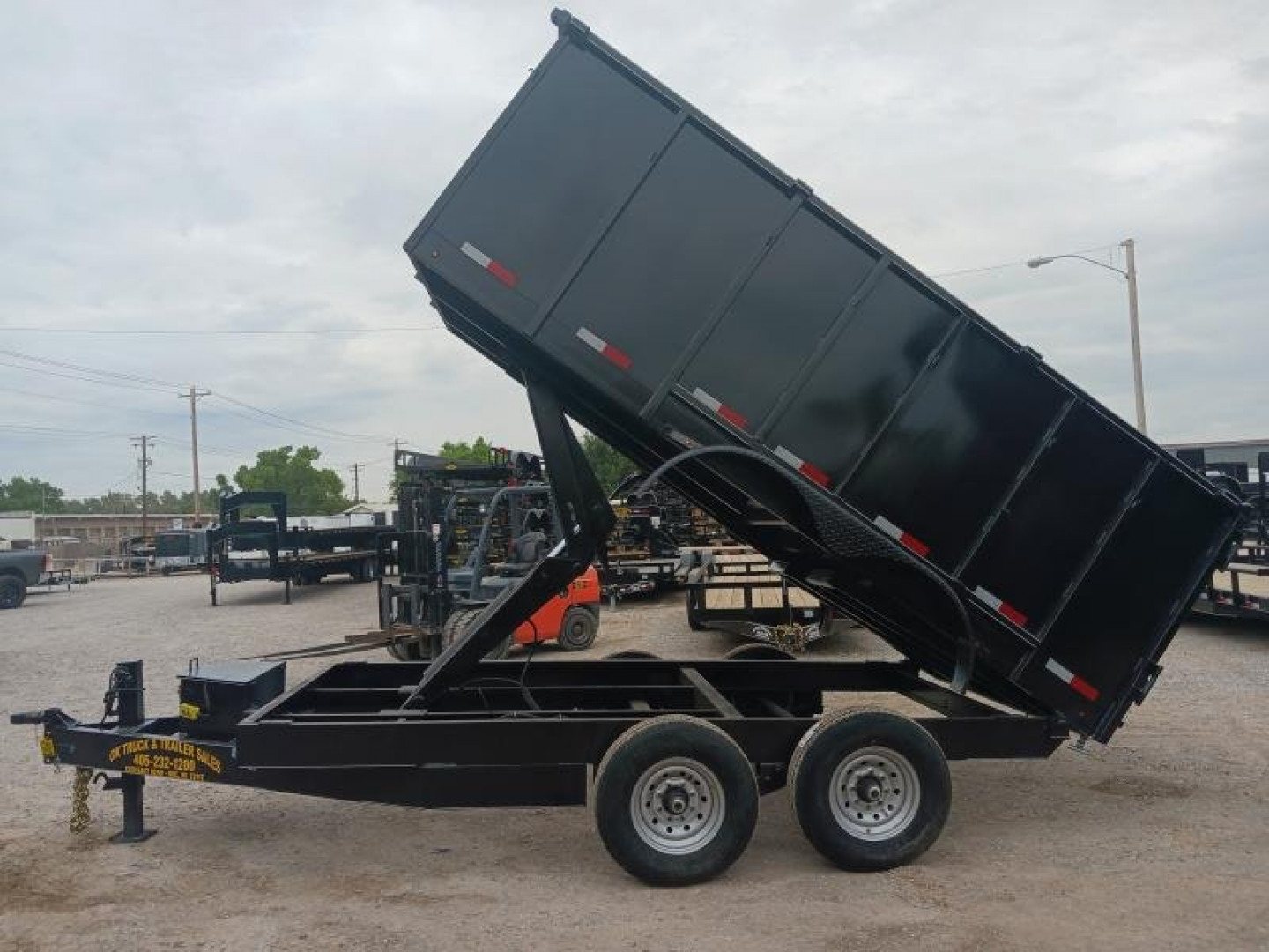 New 2025 Road Boss 83x14 Bumper Pull Dump Trailer " Roofers Special "