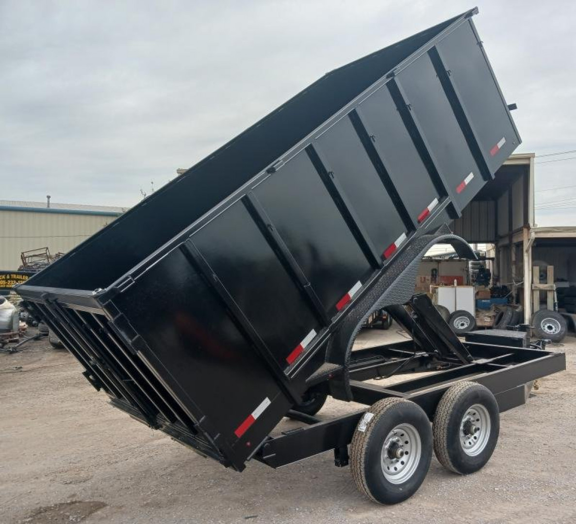 New 2025 Road Boss 83x14 Bumper Pull Dump Trailer " Roofers Special "
