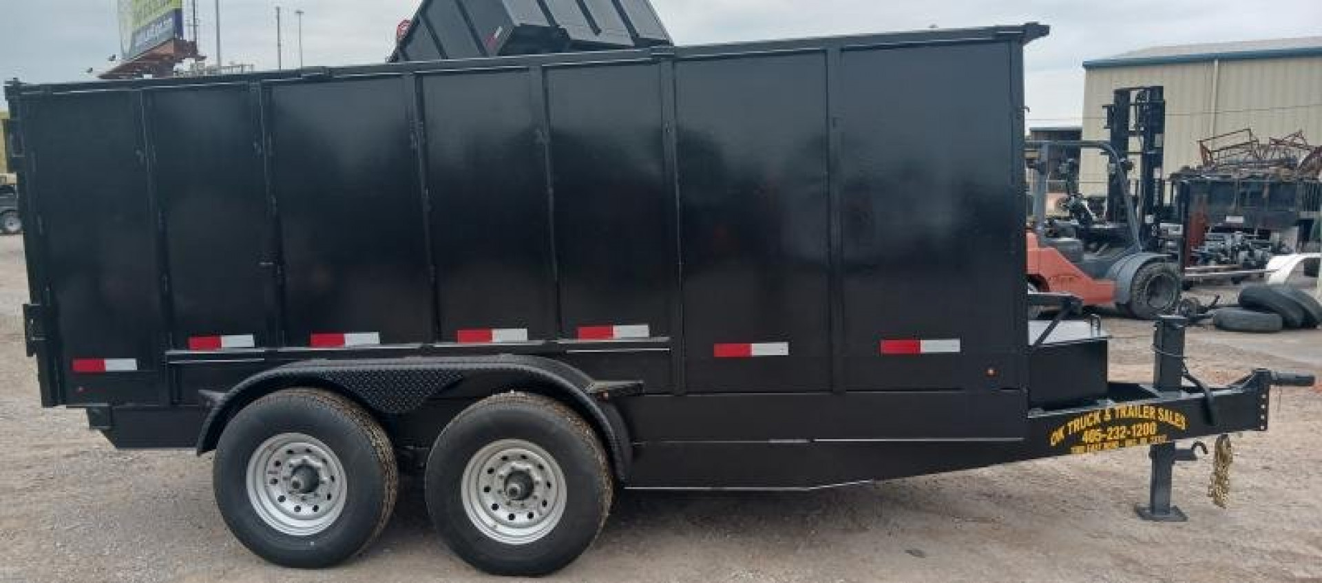 New 2025 Road Boss 83x14 Bumper Pull Dump Trailer " Roofers Special "