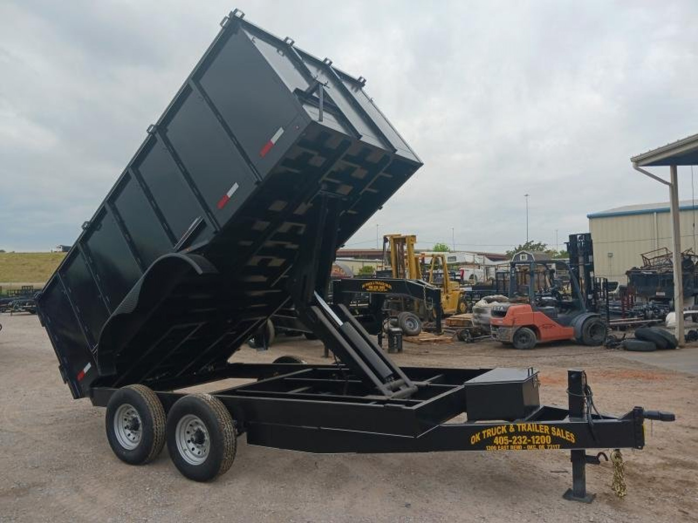 New 2025 Road Boss 83x14 Bumper Pull Dump Trailer " Roofers Special "