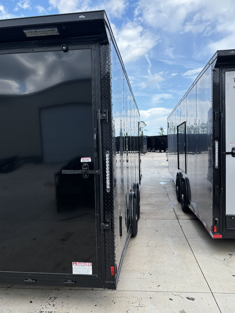 New 2025 Titanium Cargo 8.5x24TA3 Rear WING 7'6" Tall Spread Axle Cargo / Enclosed Trailer