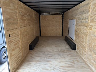 New 2025 Titanium Cargo 8.5x24TA3 Rear WING 7'6" Tall Spread Axle Cargo / Enclosed Trailer