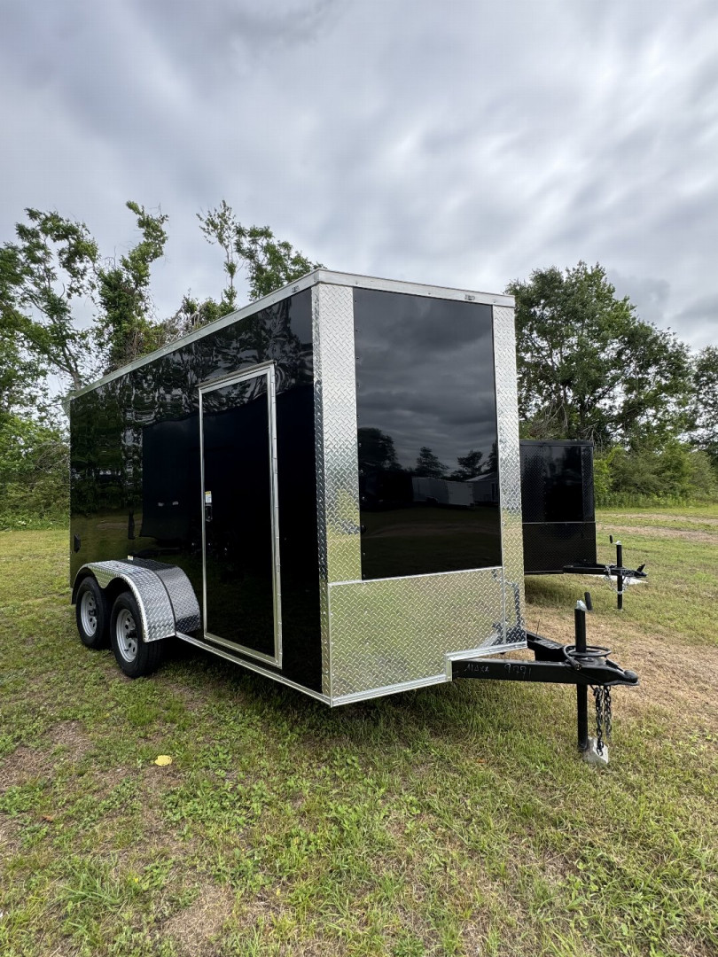 New 2025 J&C Suppliers 7x14TA 7' Tall REAR WING SPOILER Cargo / Enclosed Trailer