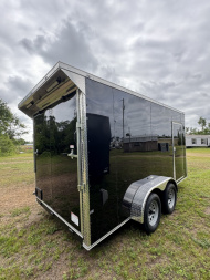 New 2025 J&C Suppliers 7x14TA 7' Tall REAR WING SPOILER Cargo / Enclosed Trailer